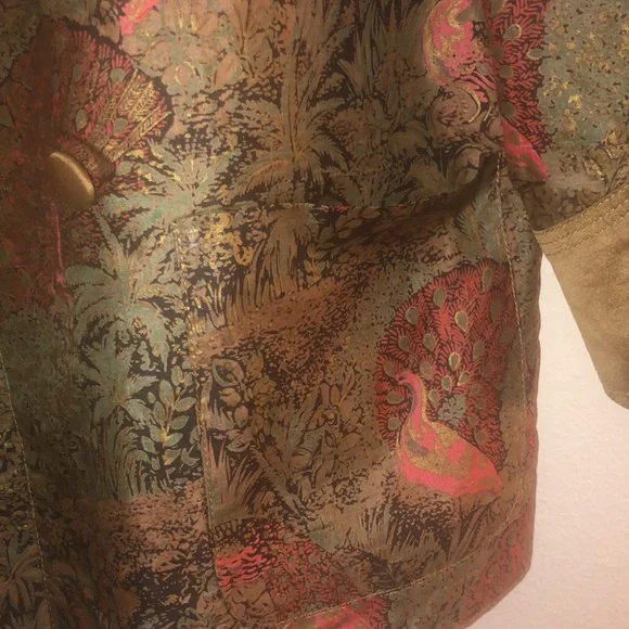 Nice silk Vintage Jacket Size 12 - Picture 7 of 8